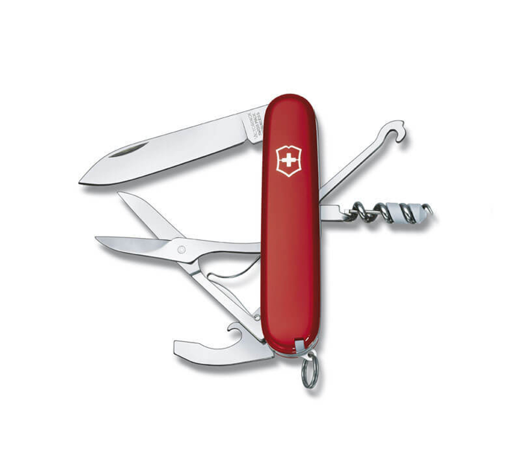 Нож Victorinox Compact, 91 мм, 15 функций, красный