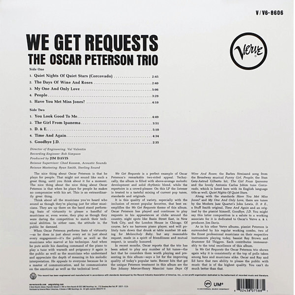The Oscar Peterson Trio / We Get Requests (LP)