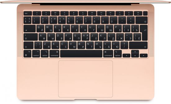 Apple MacBook Air (M1, 2020) 8 ГБ, 256 ГБ SSD, золотой