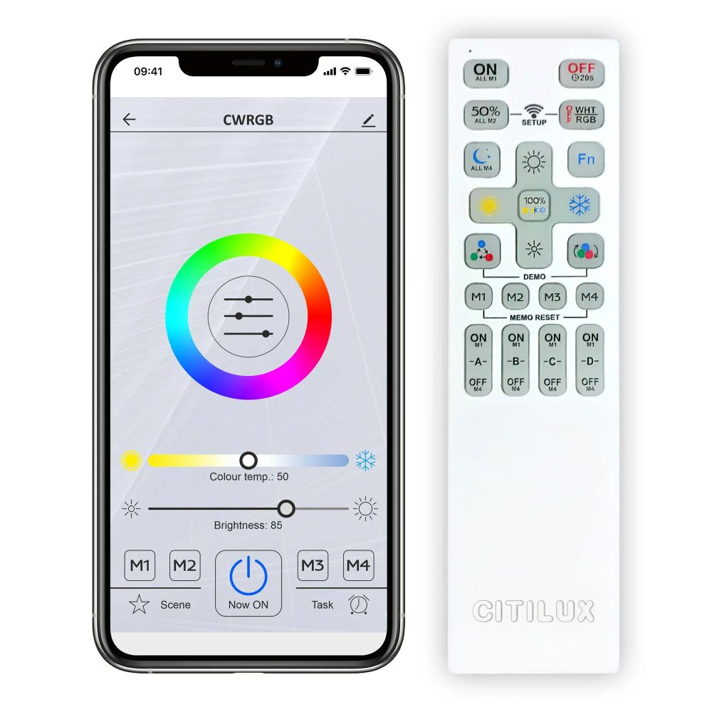 Citilux Старлайт Смарт CL703AK85G Умная люстра Венге