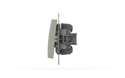 Переключатель В Рамку Двухклавишный Кремовый IP20 10А 250В ZENA VEGA EL-BI арт. 609-010300-211