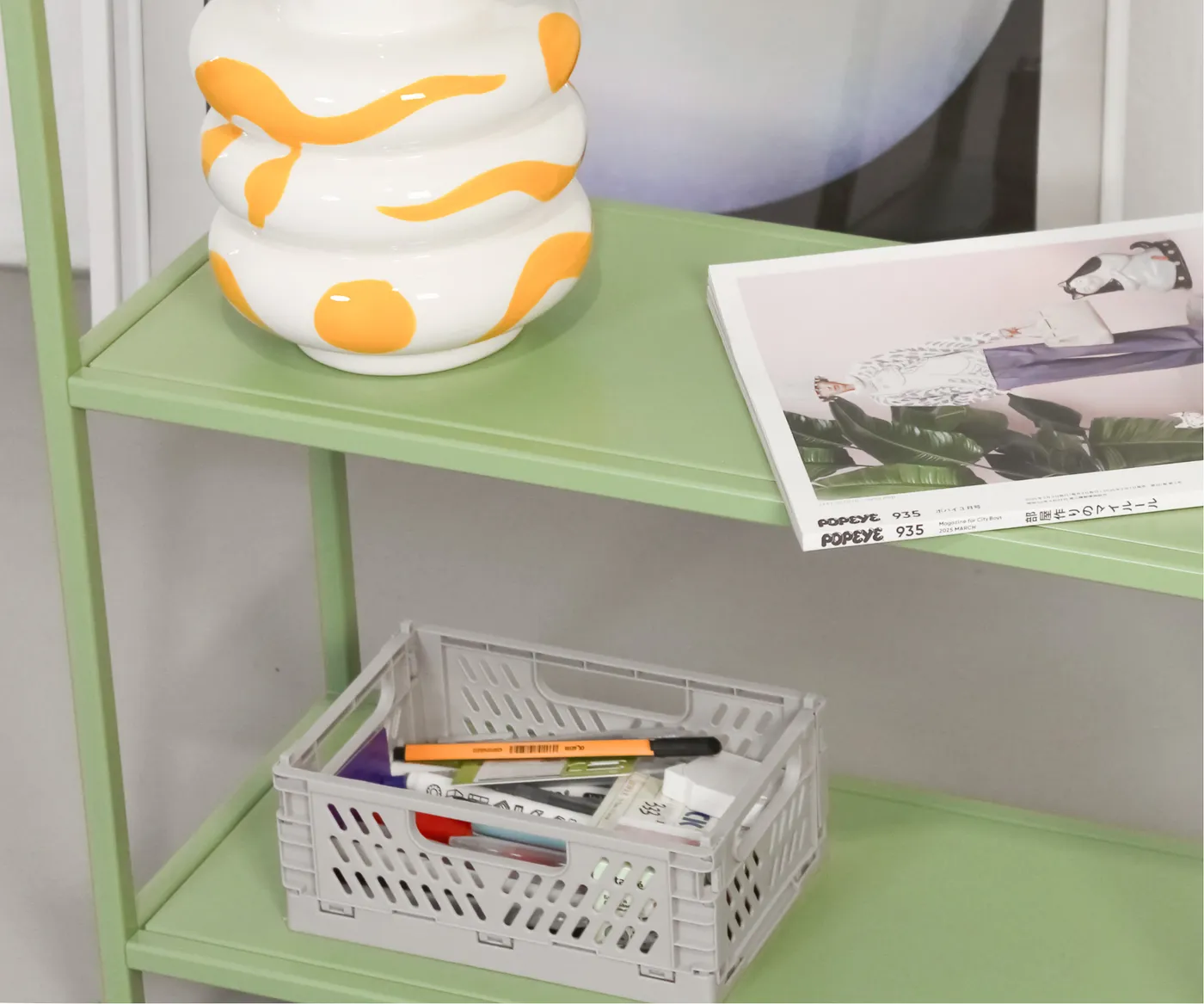 Стеллаж металлический 155х60х25, зеленый