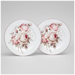 НАБОР ТАРЕЛОК ДЕСЕРТНЫХ LEFARD МЭРИБЕЛЬ 2 ШТ. 20,5СМ (КОР=20НАБОР.)