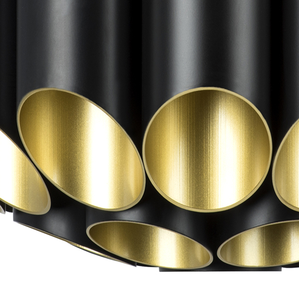 720447 Люстра SIENA 44х40W G9 ЧЕРНЫЙ/ЗОЛОТО