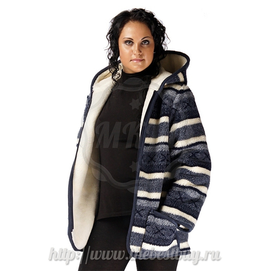 Женская куртка Скандинавка  - разм. 42-54  (мод.903) - синяя