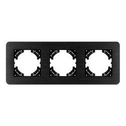 Рамка алюминиевая FRM-AKIRY-AL-3-BK (Arlight, -) 049729