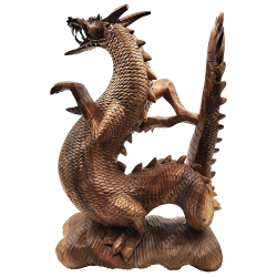 Дракон. Резная фигура из дерева суар .Индонезия.  Вторая половина 20 века.