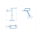 Стойка Boheme 10952-BRB BRUSHED BRONZE