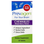 Prevagen (Quincy-Bioscience), Для мозга, жевательные таблетки, ягодный вкус, 30 таблеток