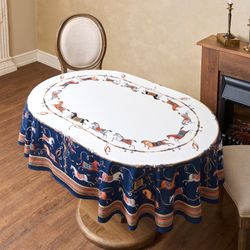 СКАТЕРТЬ ОВАЛЬНАЯ "PASSAGE"140Х180СМ ,БЕЛЫЙ, 100% ХЛОПОК,ТВИЛ, ПРОПИТКА