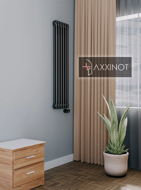 Axxinot Sentir Electric 2120 - электрический вертикальный двухтрубный трубчатый радиатор высотой 1200 мм