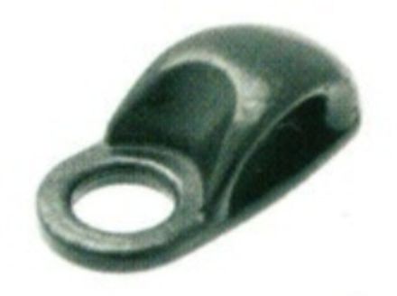 Петля для обуви с 1 отверстием литая 07Е1200, чёрный [66]