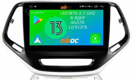 Магнитола для Jeep Cherokee 2014+ - Airoc 2K AU-2202 на Android 13, TS20, 12/512Гб, SIM-слот