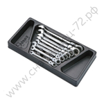 Набор трещоточных ключей с шарниром Hans в ложементе, TT-33