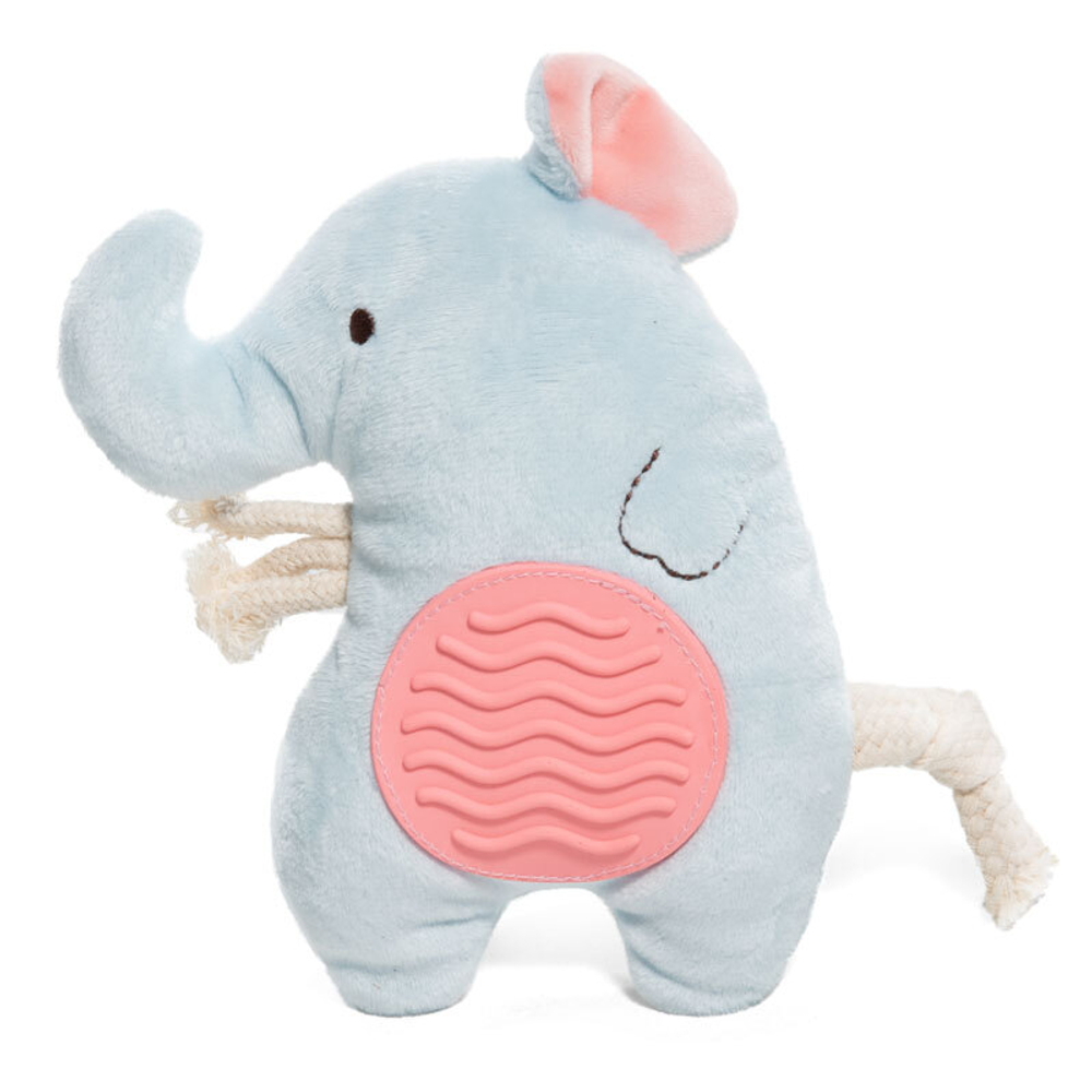 Игрушка для собак мягкая "Слоник с тренажером для зубов", 160мм , Triol