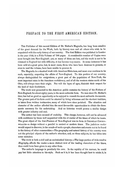 Magnalia Christi Americana | Cotton Mather