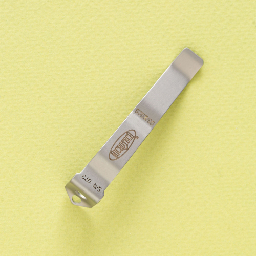 Клипса для ножей Microtech Bead Blast MC01WT (серебро)