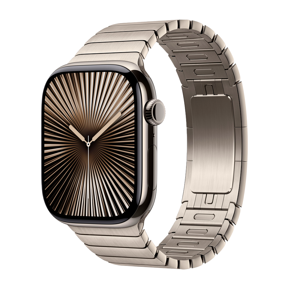 Умные часы Apple Watch Series 10 GPS + Cellular, 46mm, Natural Titanium Case with Link Bracelet, Natural