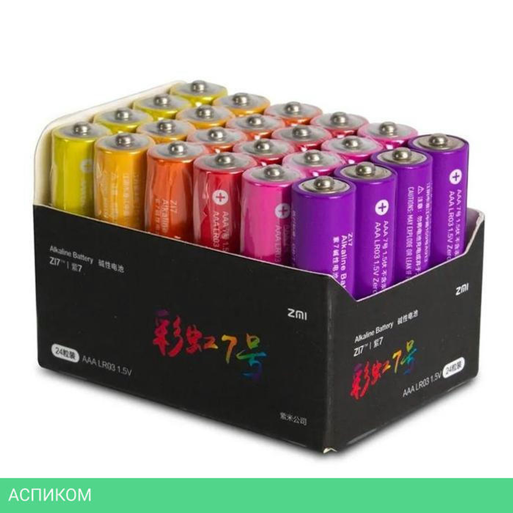 Батарейка Cuktech AAA Rainbow 24шт (B09)
