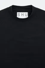Футболка SHU свободная плотная черная