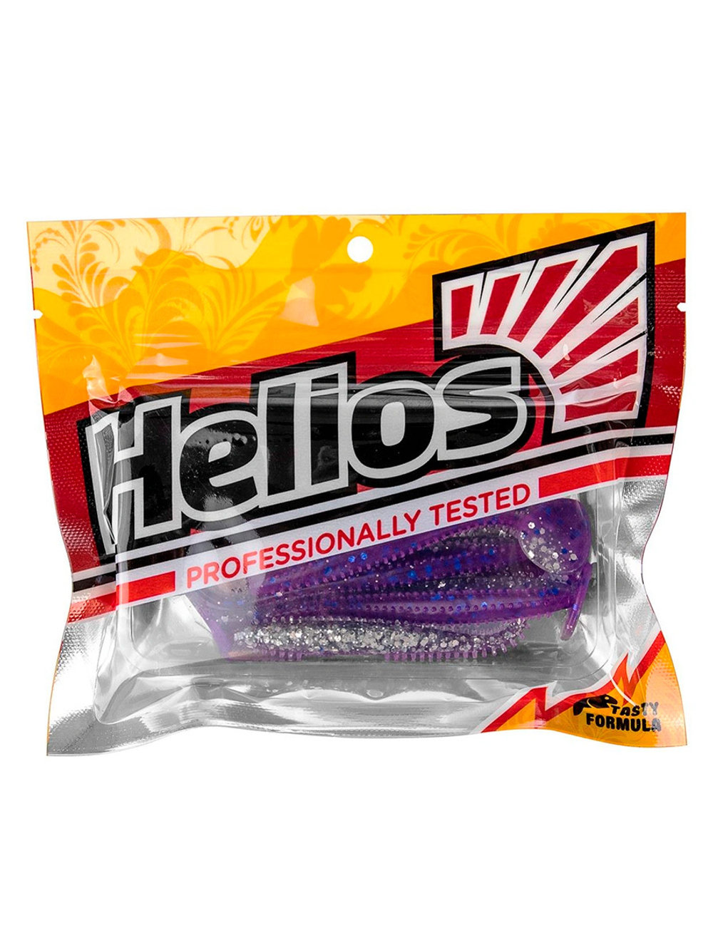 Виброхвост Helios Shaggy 5,12"/13 см Black & White 5шт. (HS-18-023)