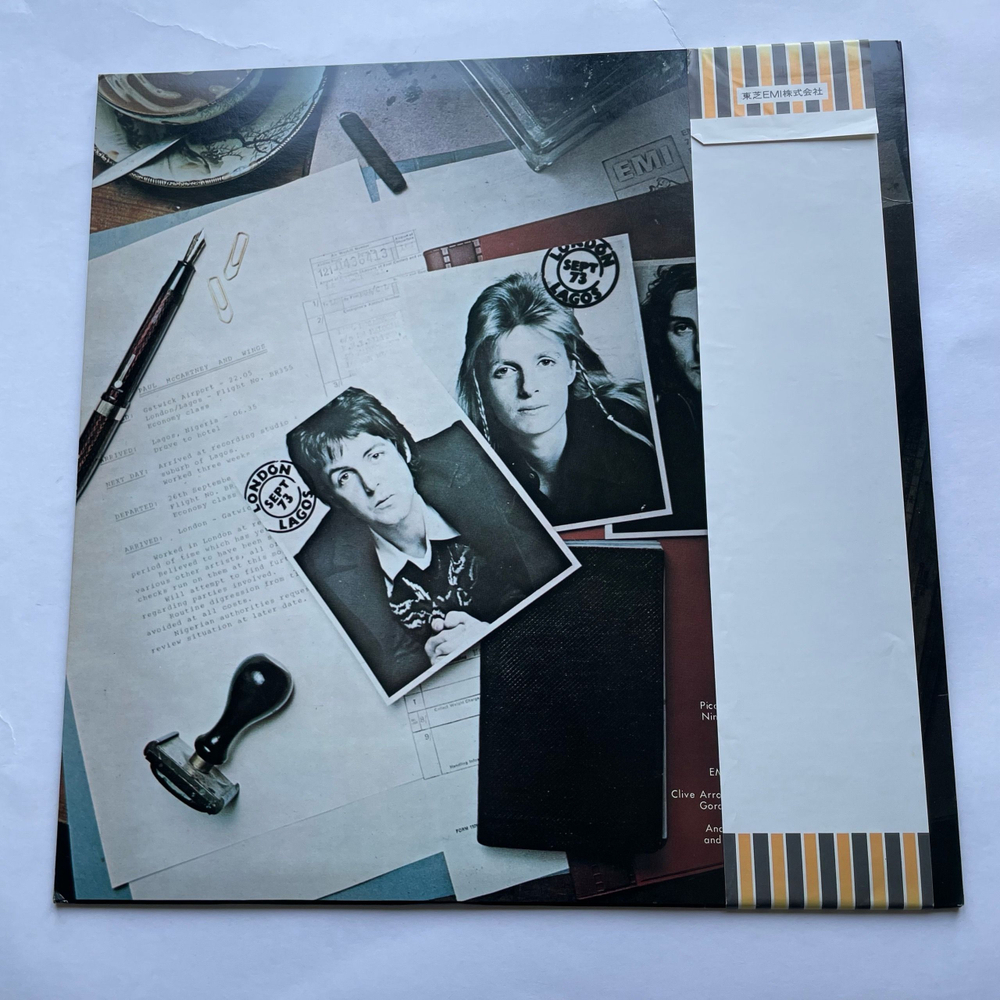 Винтажная виниловая пластинка LP Paul McCartney And Wings Band On The Run (Япония 1975) (Оби) Jet