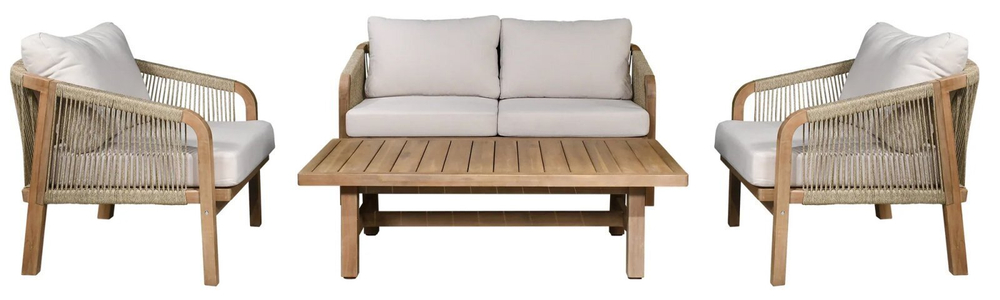 Комплект деревянной мебели Tagliamento Ravona KD, натуральный, бежевый