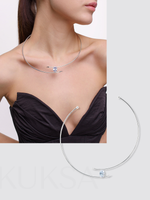 Обруч "Crystal spike" Silver