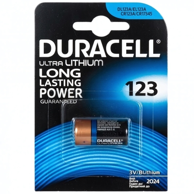 Элемент питания Duracell CR123A BL/1