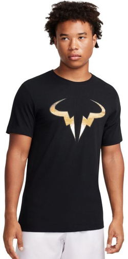 Мужская теннисная футболка Nike Court Dri-Fit Rafa Tennis T-Shirt - черный