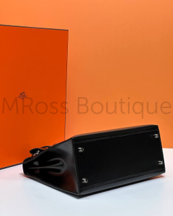 Женская сумка Hermes Kelly черного цвета