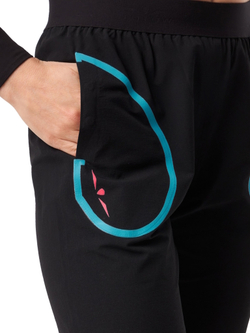 ШТАНЫ ЖЕНСКИЕ RUNNING PANT | BLACK SKYBLUE