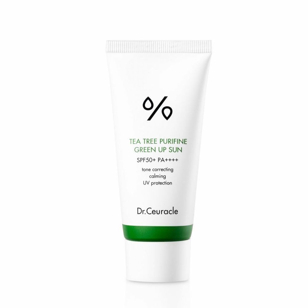Крем солнцезащитный Dr.Ceuracle Tea Tree Purifine Green Up Sun SPF50+ 50 мл