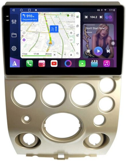 Магнитола для Infiniti QX56 JA60 2004-2007 (поддержка Bose) - FarCar 3277M монитор 9.5" QLED на Android 14, TS18, CarPlay, 4G SIM-слот