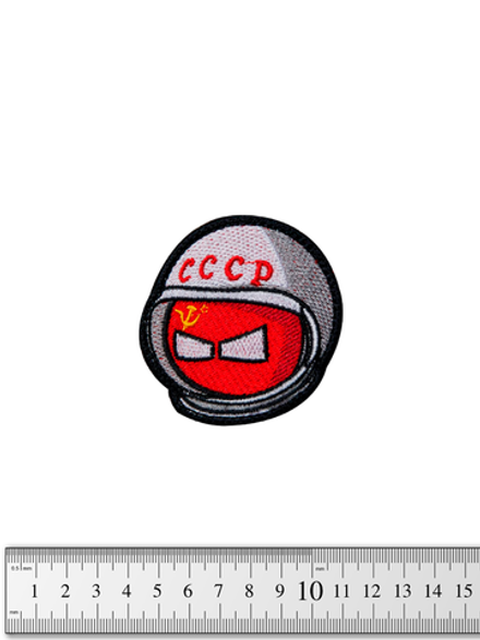 Шеврон Колобок СССР. Космонавт вышивка