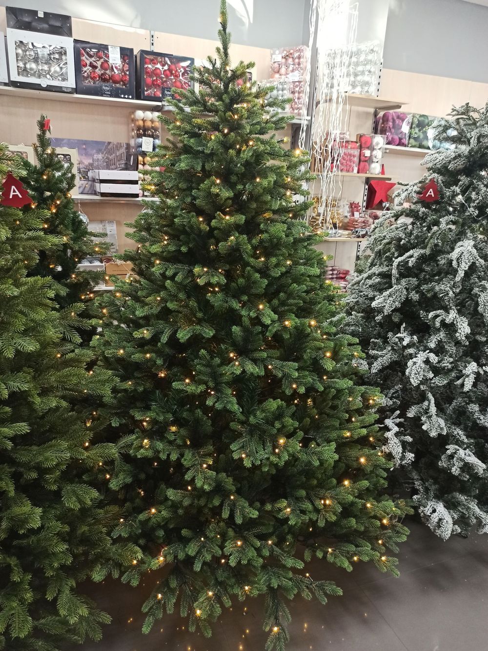 Елка с гирляндой 2в1 «Венецианская» (Литая+пвх) 240 см / 2,4 м