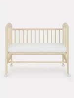 Кровать детская 120*60 "СИЛЬВИЯ"-2 (арт.44) кол/кач (слоновая кость)