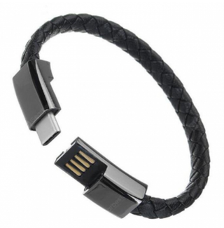 Шнур-зарядки Type-C (браслет) черный YPX006-22.5 Type-C