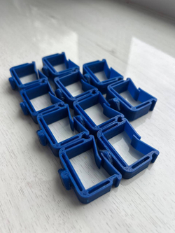 Пластиковый зажим ED44P10 для фиксации в шкафу кабеля (10шт упаковка) диам. до 28.5мм (крепится на DIN-рейку)