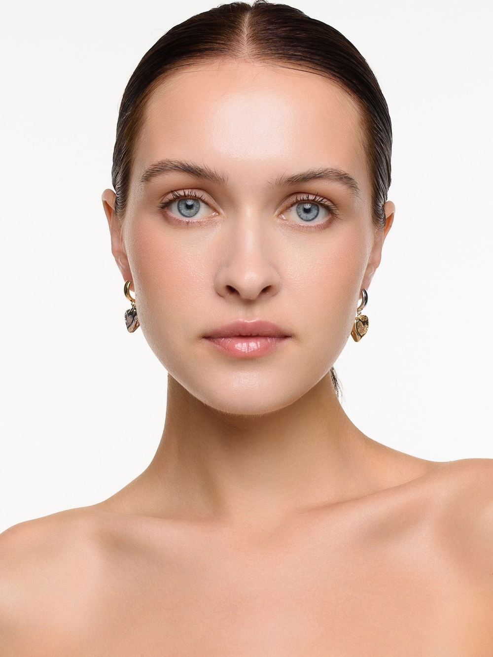 Cерьги "Ice Heart" Bicolor