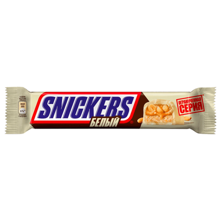 Батончик шоколадный SNICKERS Белый 81гр