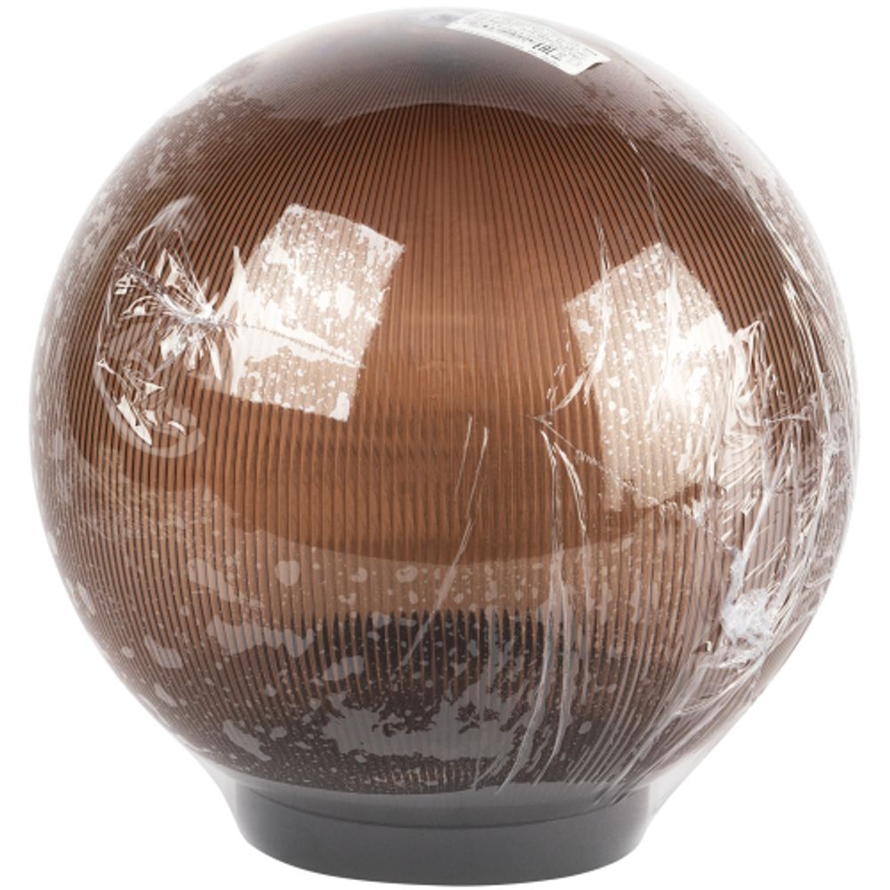 Садово-парковый светильник ЭРА НТУ 02-60-255 шар дымчатый призма на опору / кронштейн IP44 Е27 max60Вт d250mm | Садово-парковые светильники