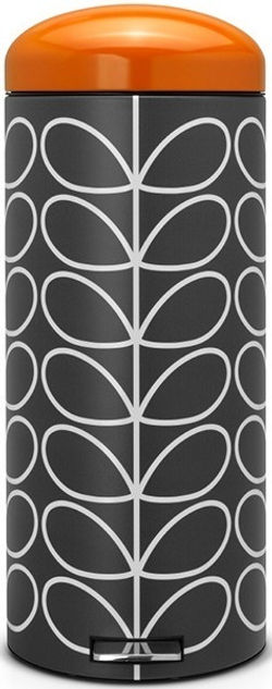 Ведро Brabantia Orla Kiely 30л темный графит