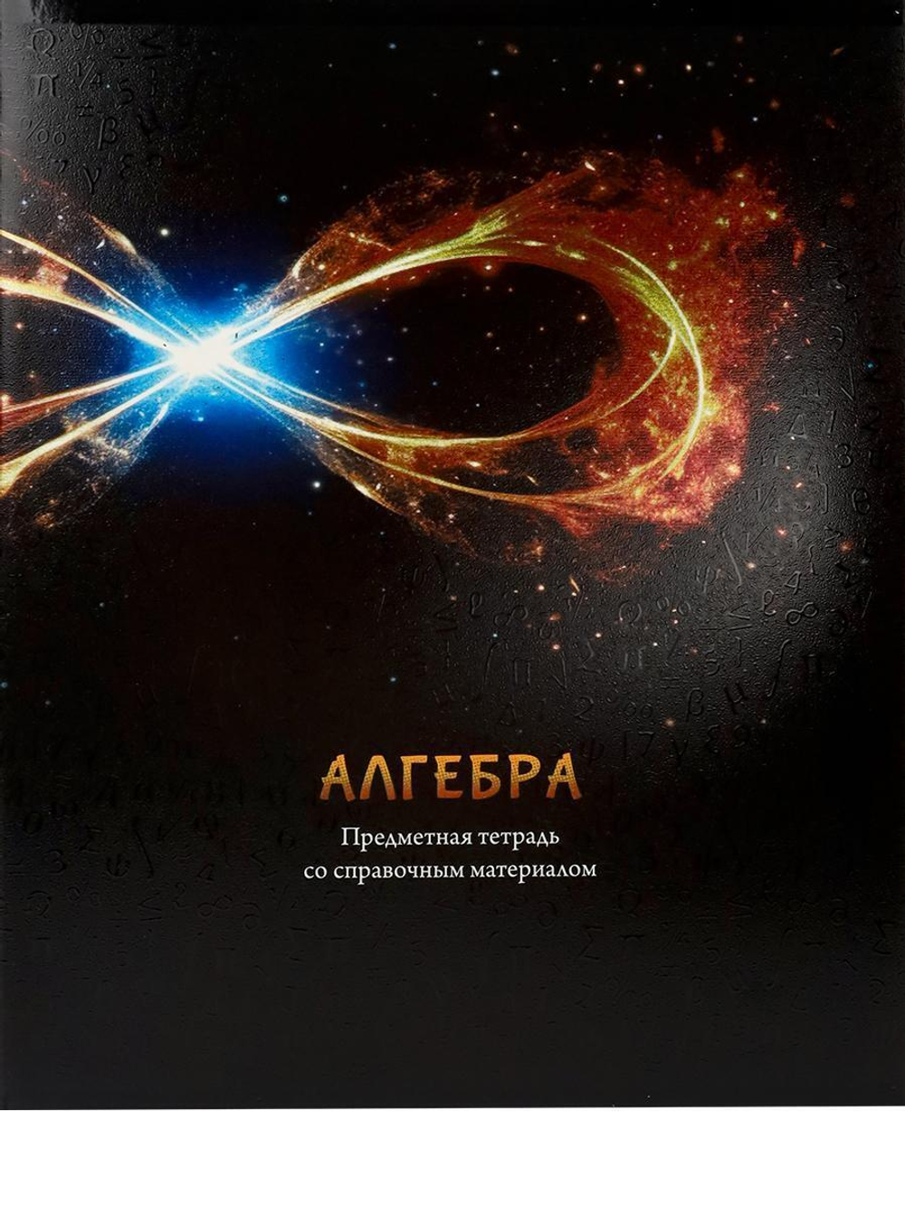 Тетрадь предметная 48л клетка "Магия предмета. Алгебра" (Проф-Пресс)
