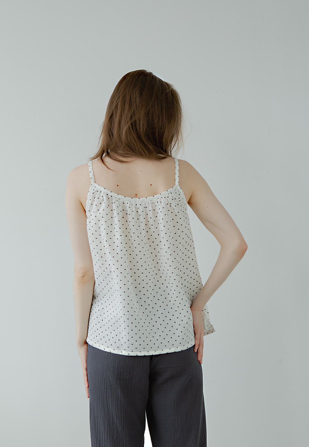 Топ на бретельках Luxberry Муслин и комфорт белый