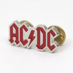 Значок AC/DC надпись, эмаль