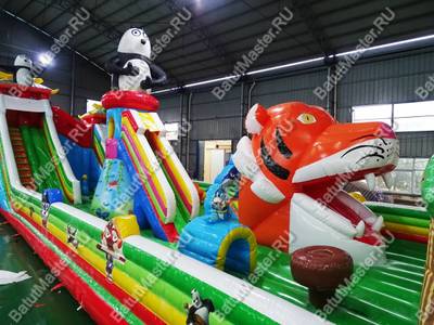 Коммерческий надувной батут "Прайд 2" 20*8*8 м