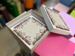 КВАДРАТНЫЙ НАБОР НОВОГОДНИЙ БЕЛЫЙ