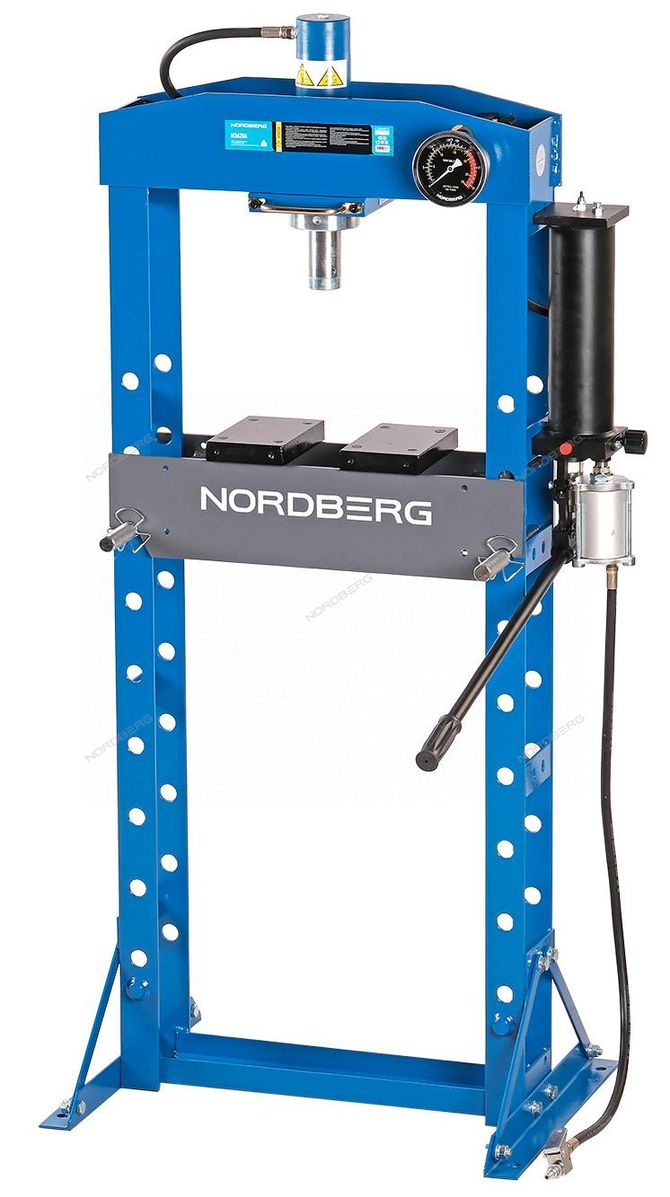 NORDBERG (N3620A) Гидравлический пресс, 20 т, ручной и пневмопривод