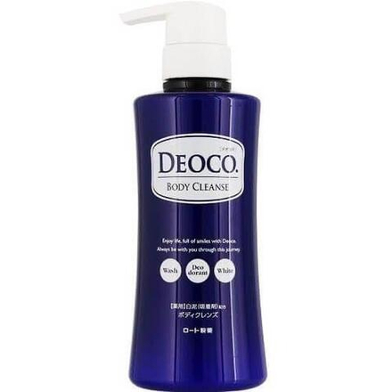 Гель для душа, для лица и тела Rohto Deoco Medicated Body Cleanse, 350мл.